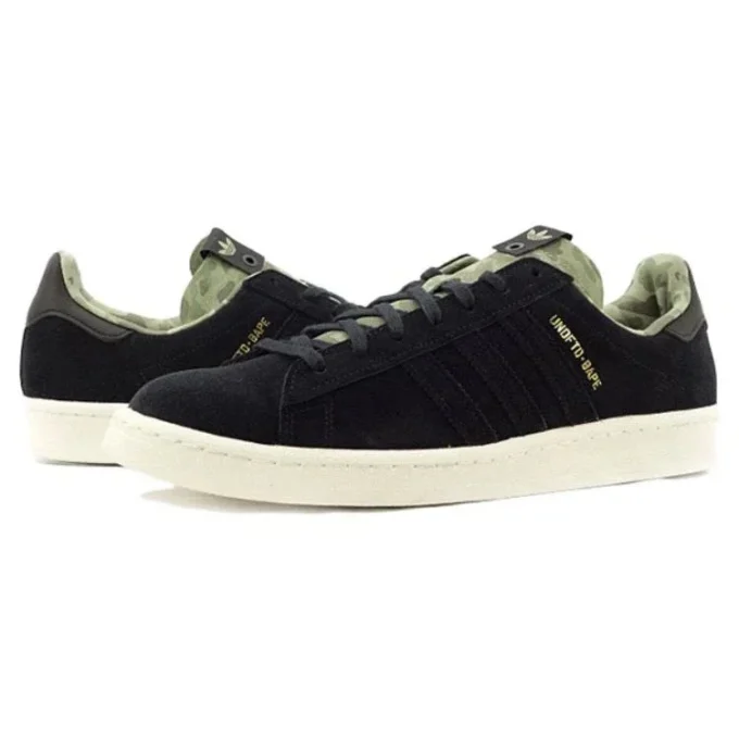 Adidas X a Bathing Ape X Undefeated Campus 80S “Siyah”